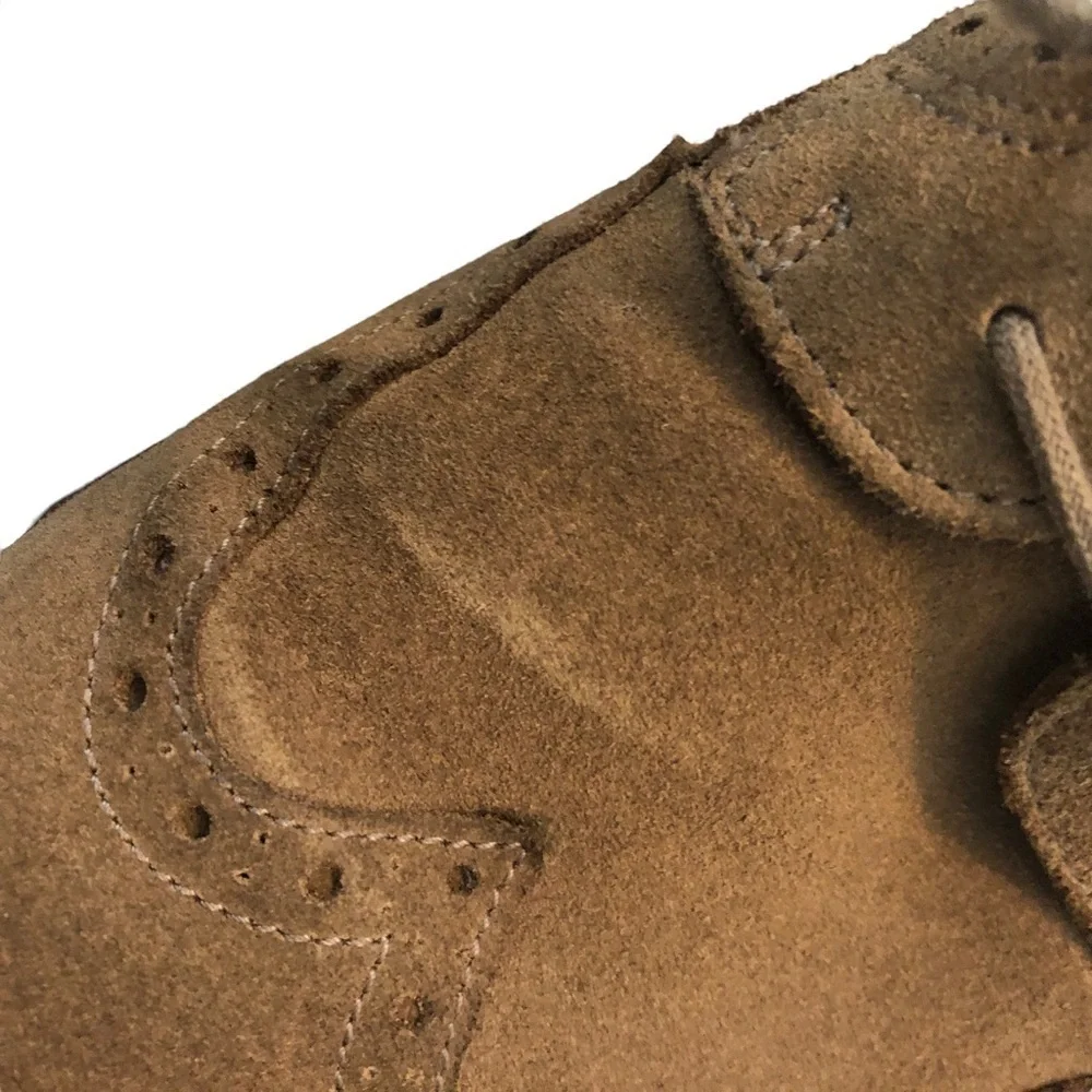 Men Ecco Biom Natural Motion Casual Tan‎ Suede Lace Up Oxford Shoes Size 43 (10)